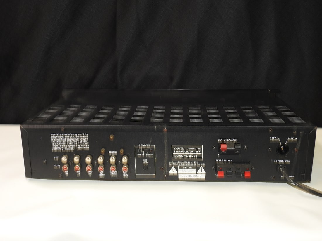 Carver DPL-33 Surround Sound Processor/Preamplifier - 7