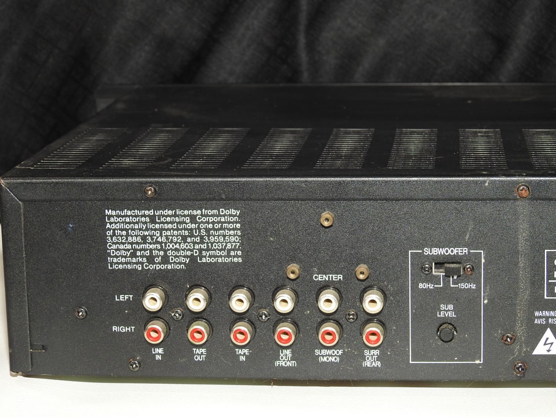 Carver DPL-33 Surround Sound Processor/Preamplifier - 8