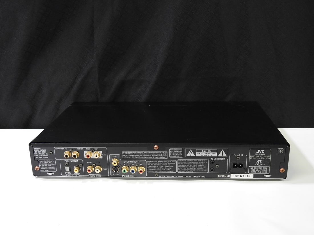 JVC XV-SA70 DVD Player - 7