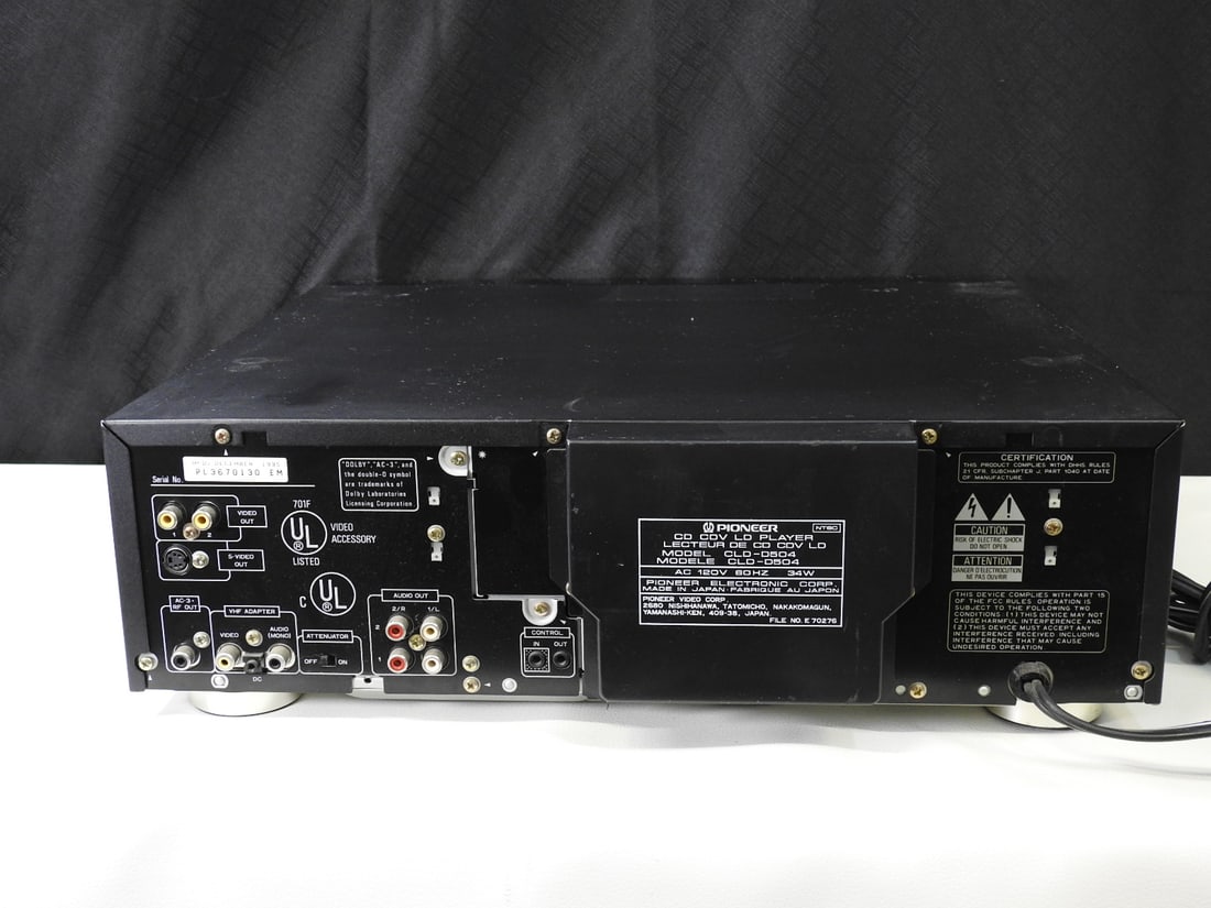 Pioneer CLD-D504 LaserDisc/CD Combo Player for Parts - 8