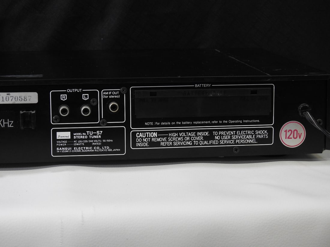 Sansui TU-S7 AM/FM Quartz Synthesizer Stereo Tuner - 11