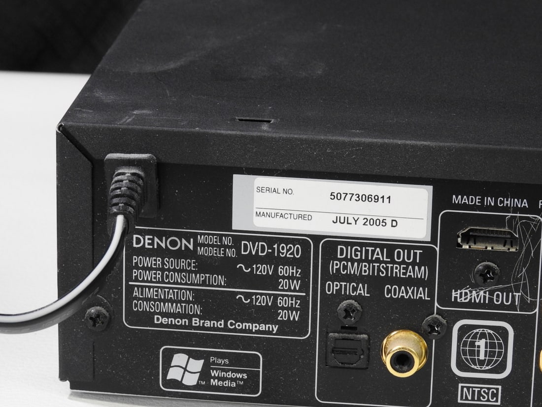 Denon DVD-1920 Universal DVD/CD/SACD Player - 9