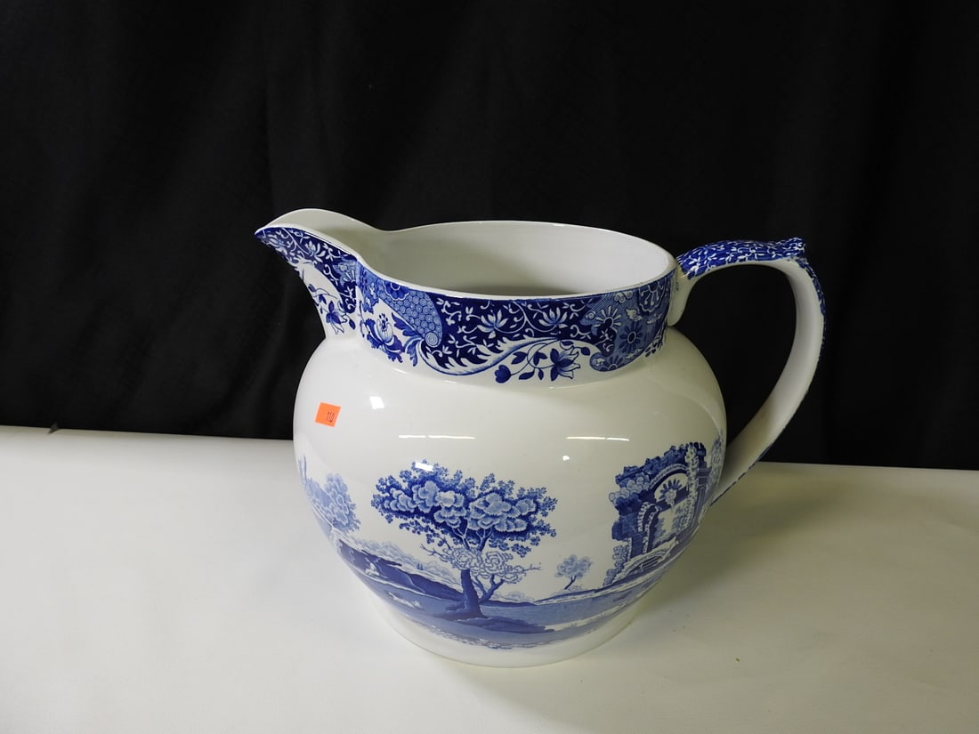 Spode Blue Italian Water Pitcher (1 of 7)