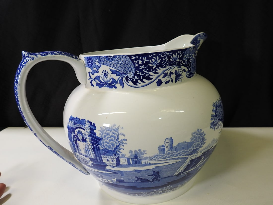 Spode Blue Italian Water Pitcher - 4