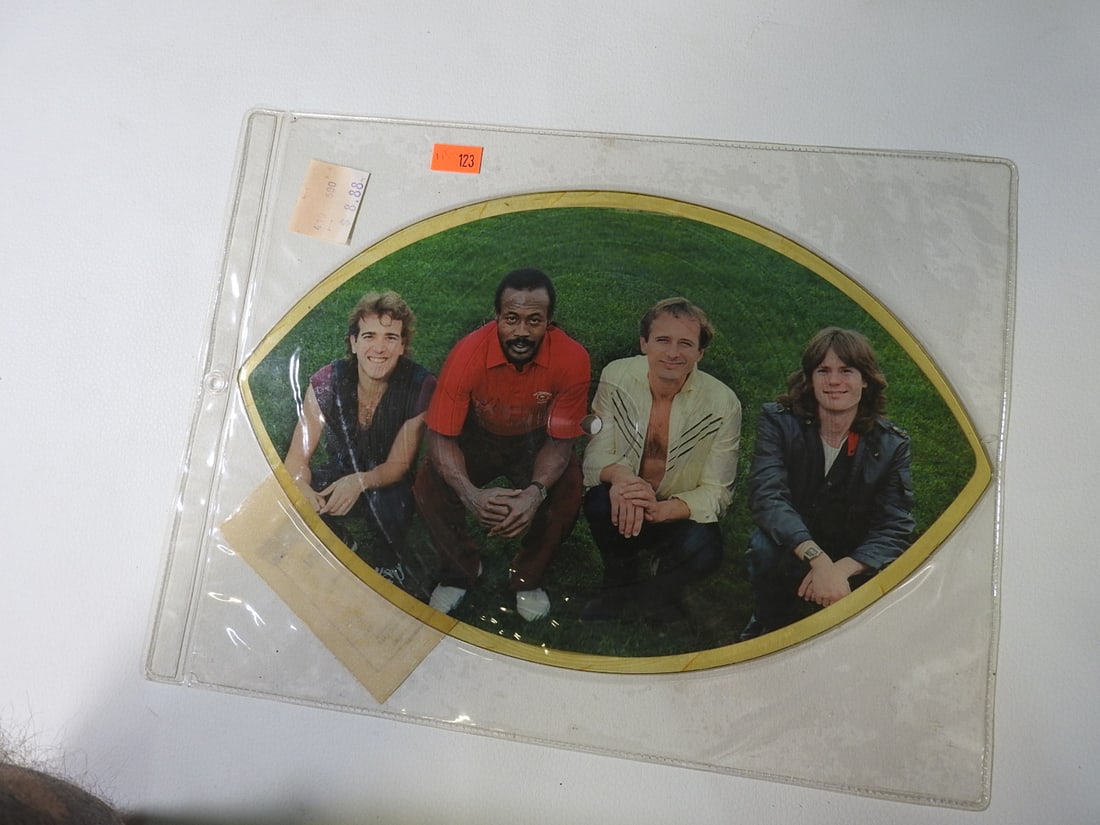 Man Machine All Alone in the Zone 12 Inch Vinyl Single: Rare 1984 12 inch vinyl single All Alone in the Zone by Man Machine, featuring former San Francisco 49ers wide receiver Freddie Solomon. Includes original sleeve. Approx. 0.5 H x 9 W x 12 D in.