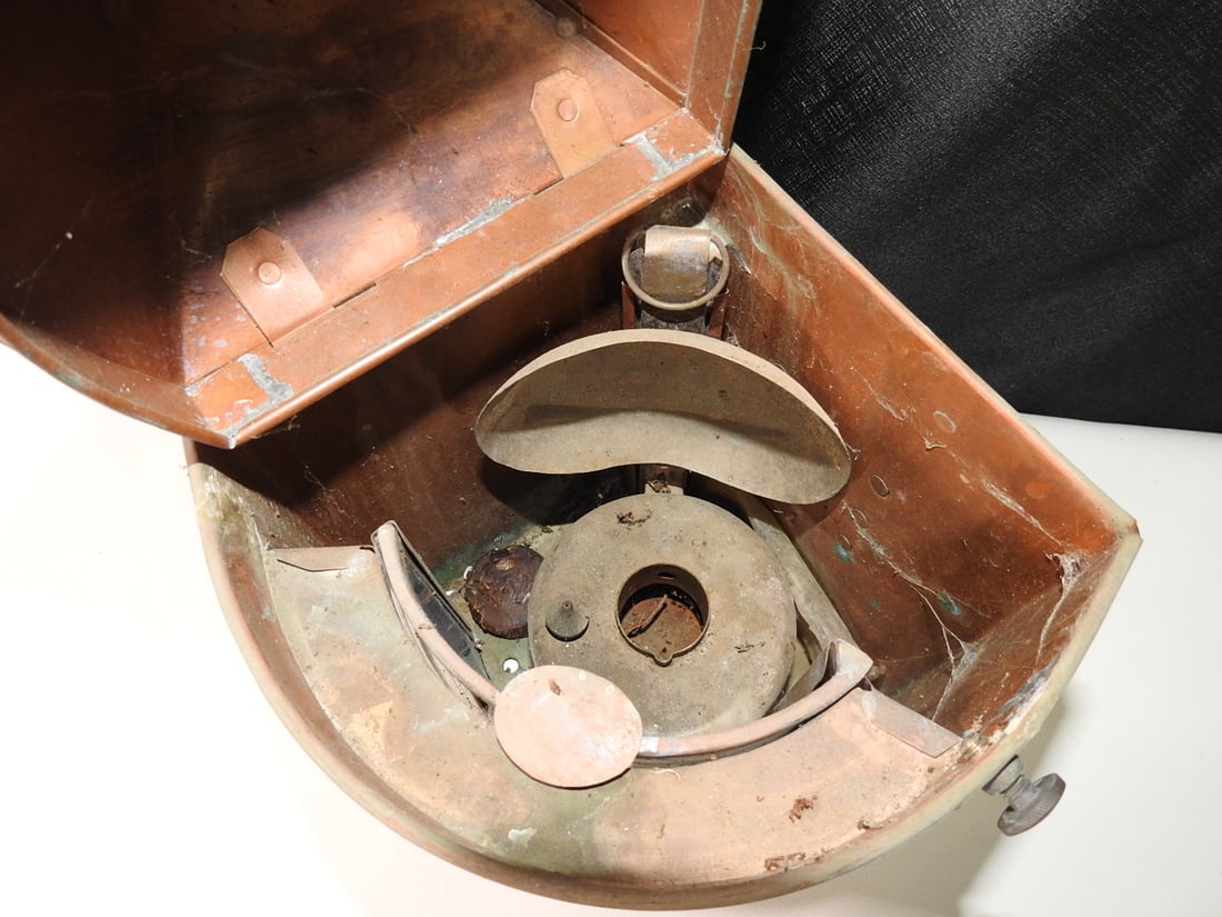 Vintage Copper Marine Navigation Lantern - 10