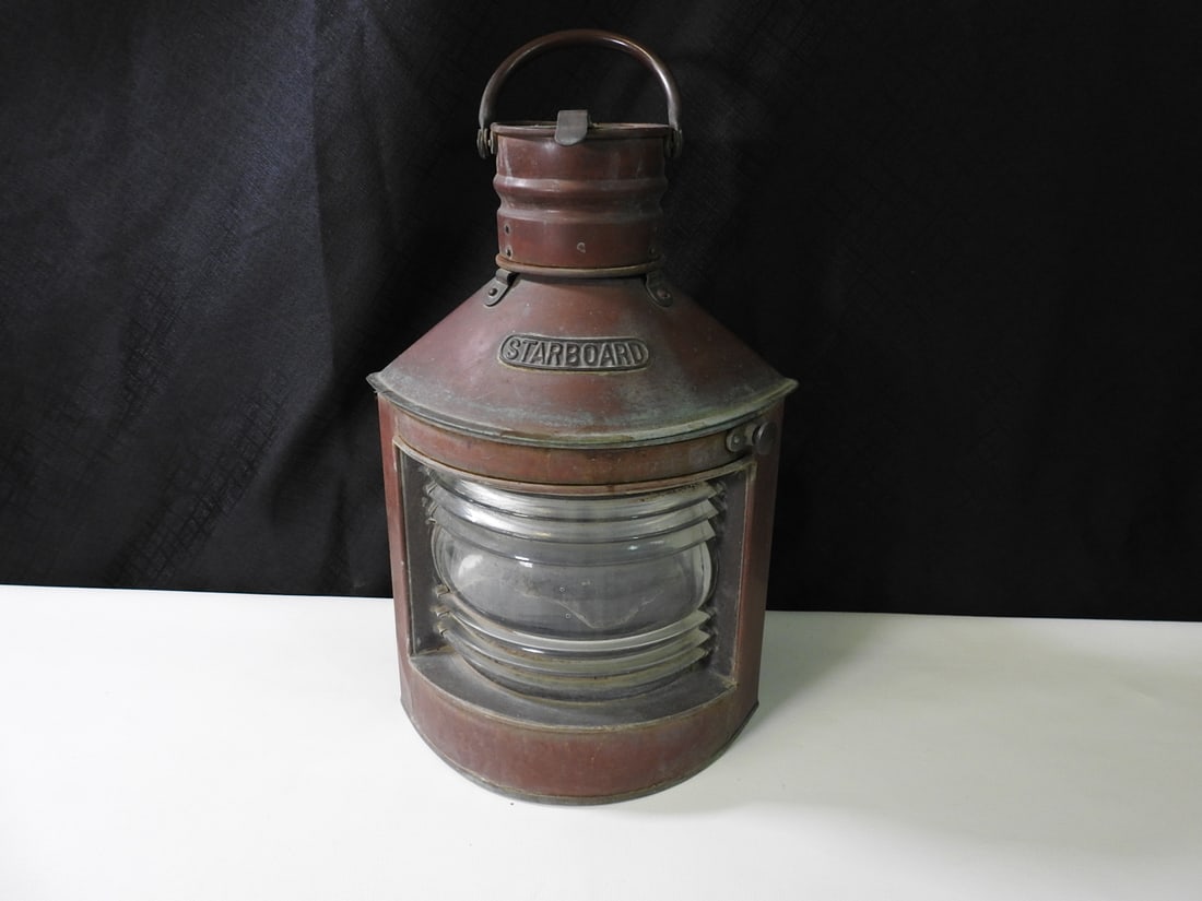 Tung Woo Vintage Copper Marine Navigation Lantern (1 of 13)