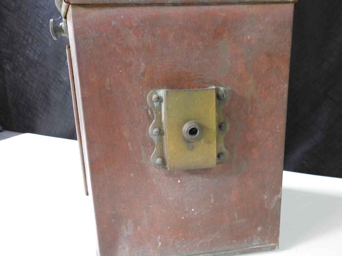 Vintage Copper Marine Navigation Lantern - 4