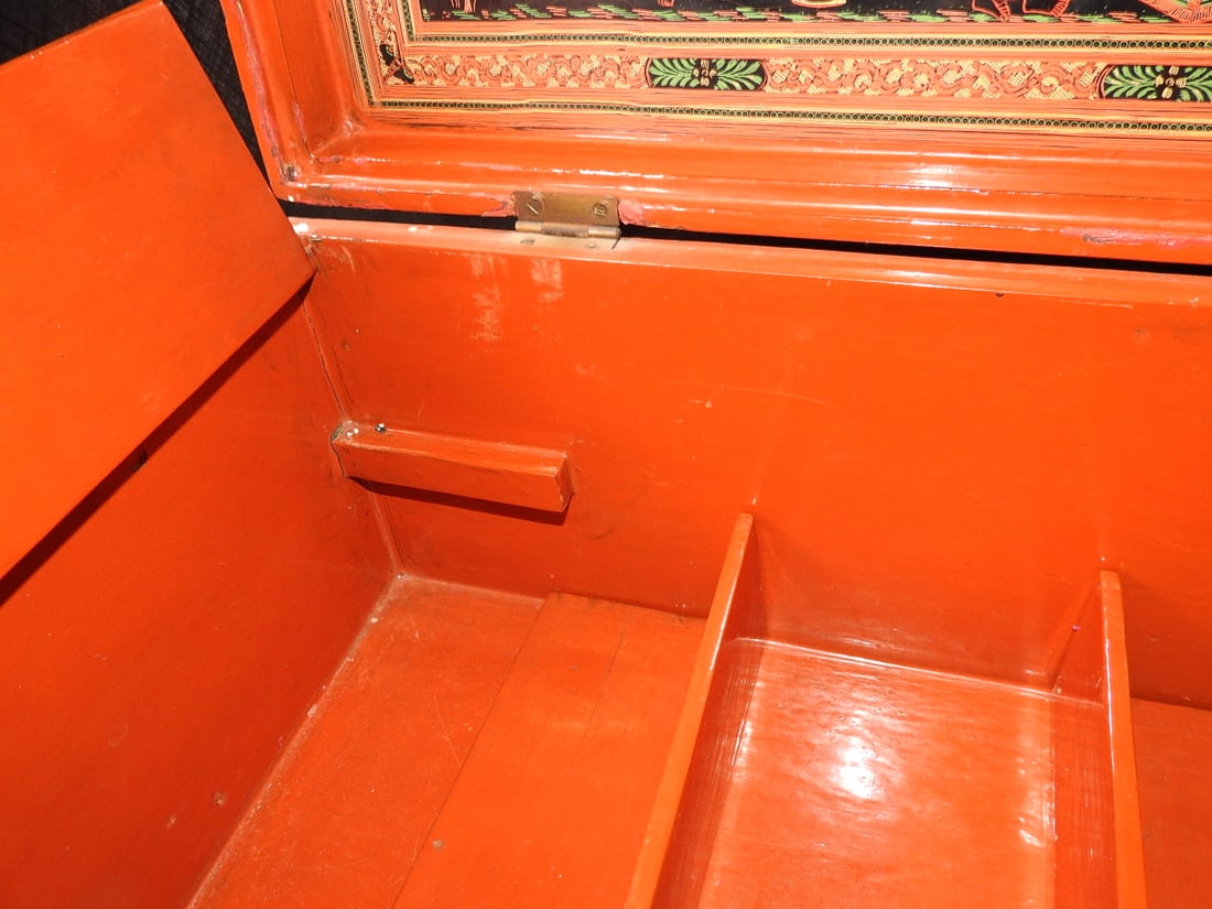Traditional Burmese Lacquerware Storage Chest - 17