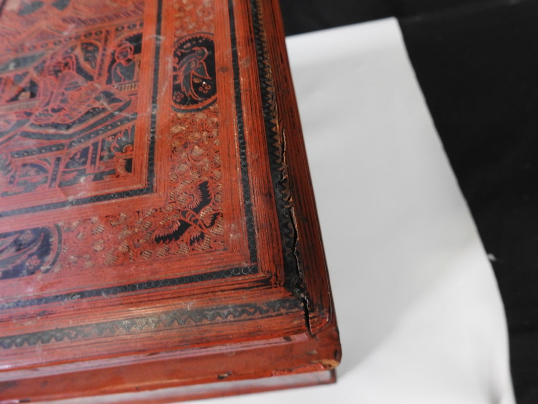 Traditional Burmese Lacquerware Storage Chest - 6