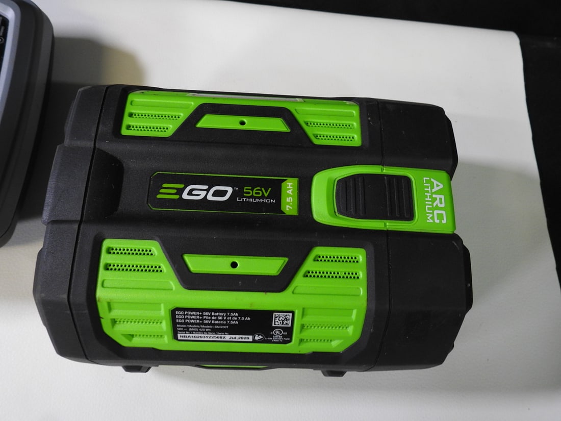EGO 56V Lithium Ion Battery and CH500 Rapid Charger - 4