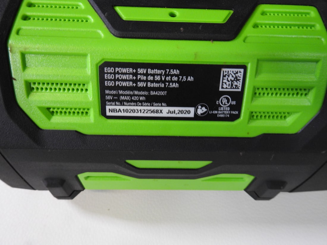 EGO 56V Lithium Ion Battery and CH500 Rapid Charger - 5