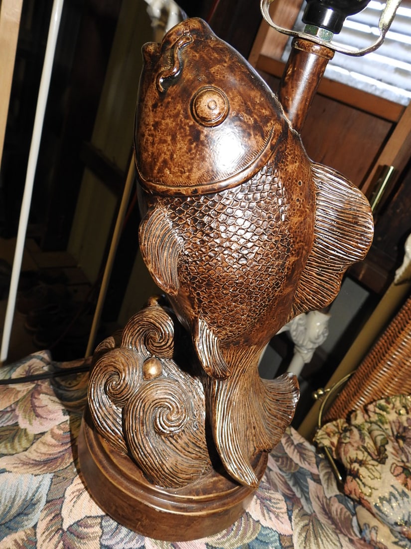 Leaping Fish Statement Lamp - 3