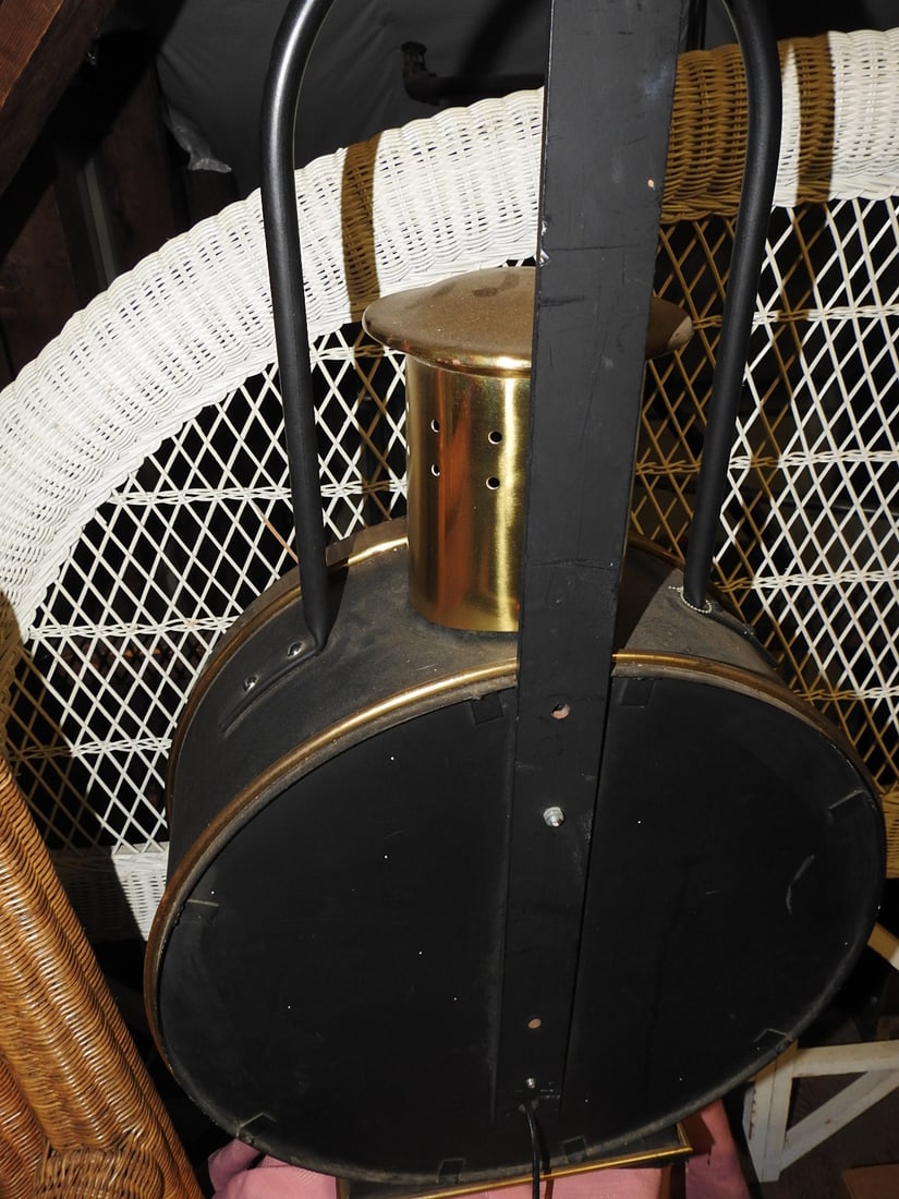 Antique Converted Train Light Lamp - 11