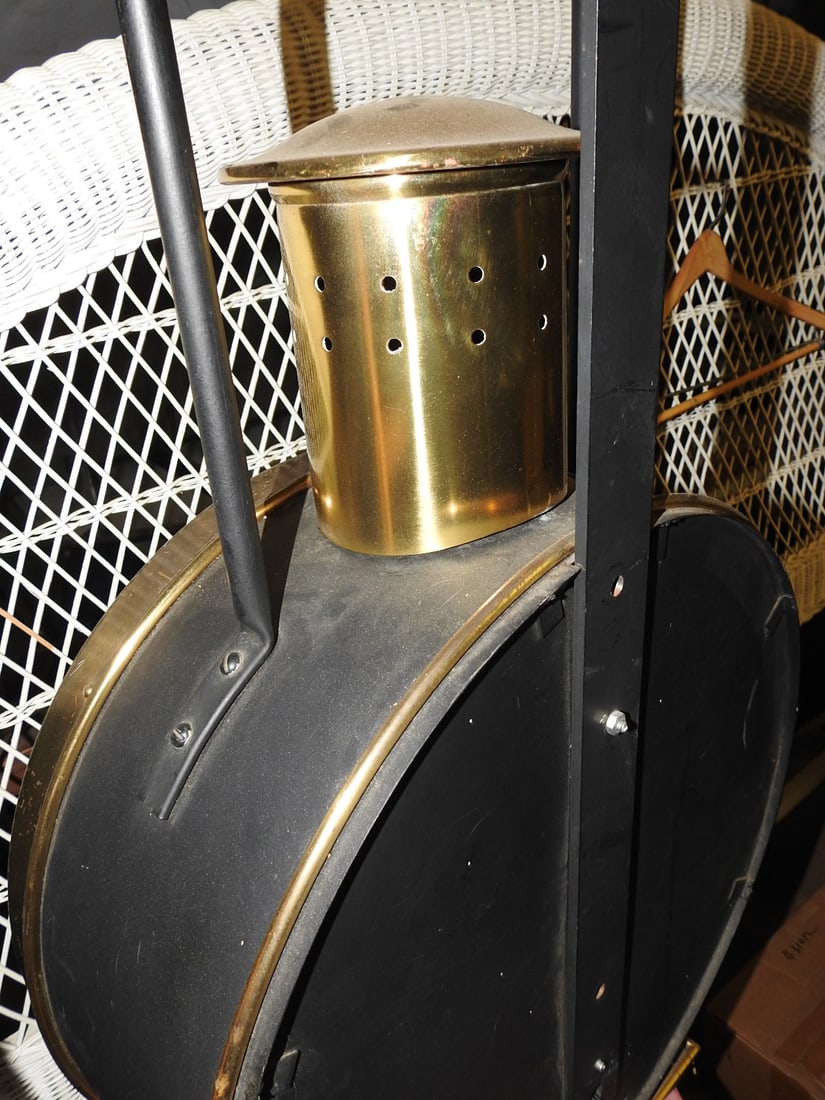 Antique Converted Train Light Lamp - 12