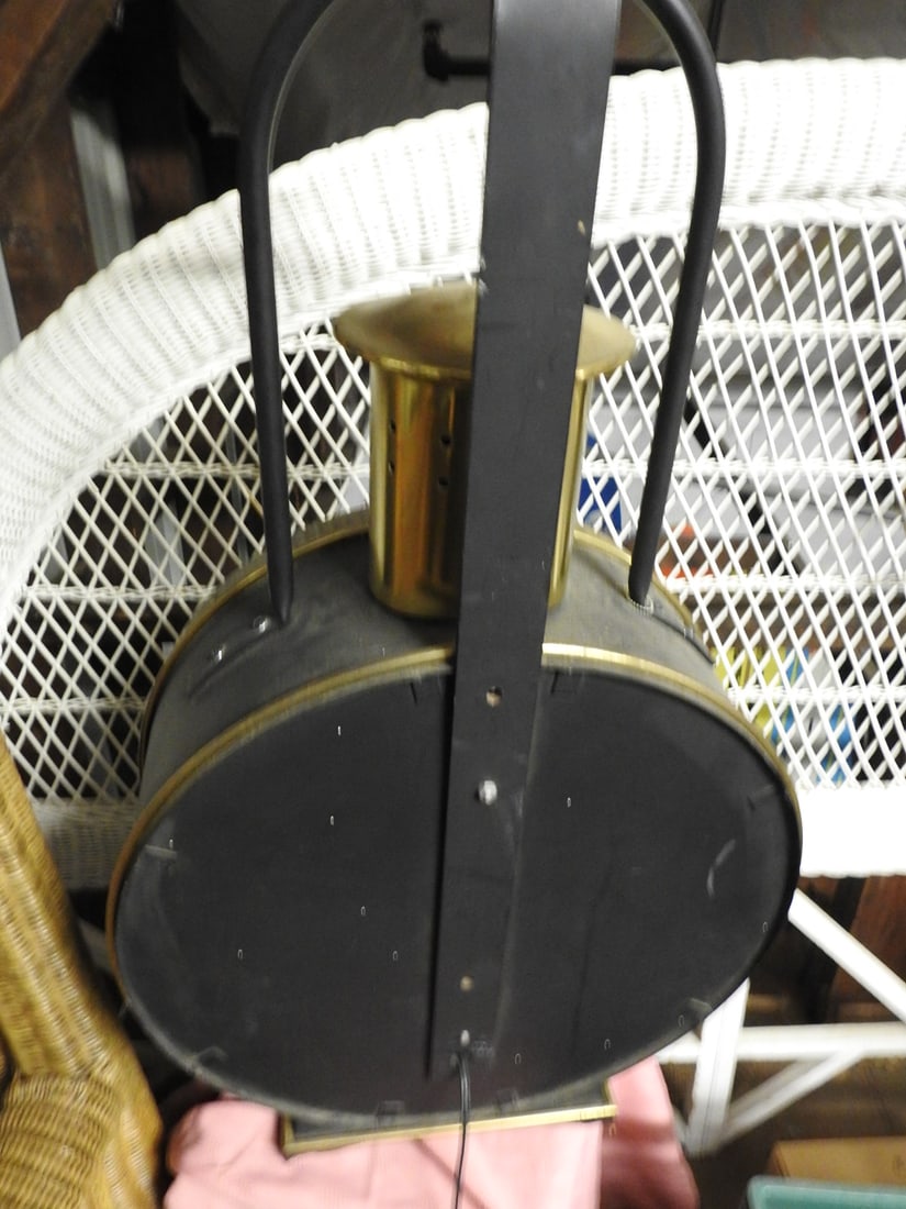 Antique Converted Train Light Lamp - 9