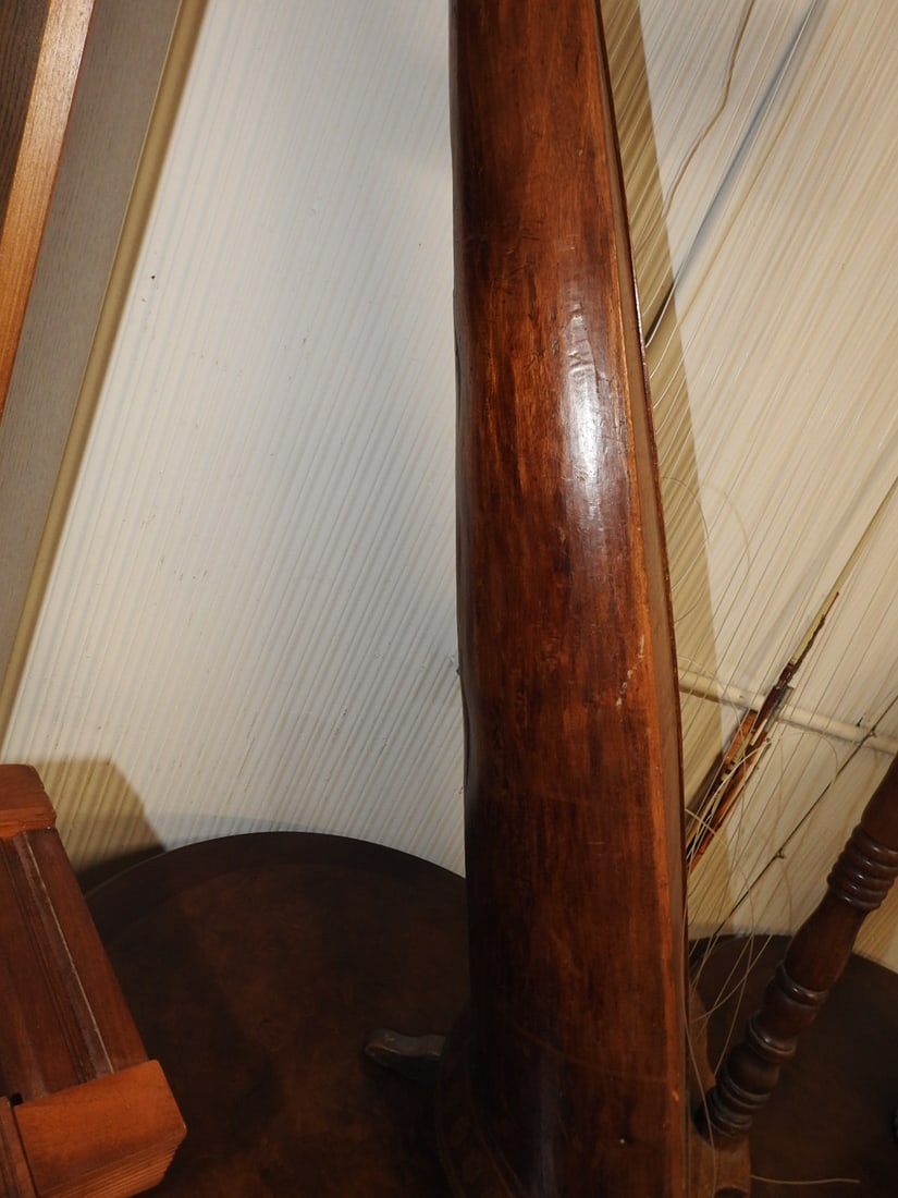 Antique Wooden Harp - 11