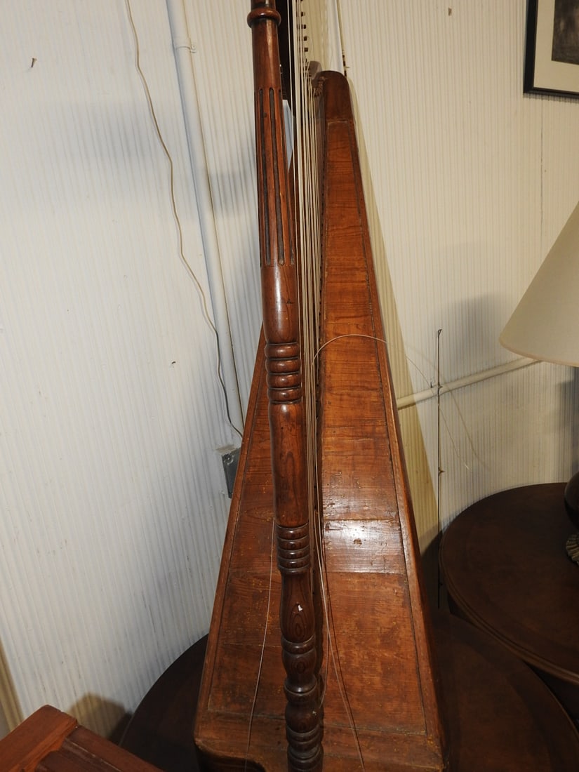 Antique Wooden Harp - 2