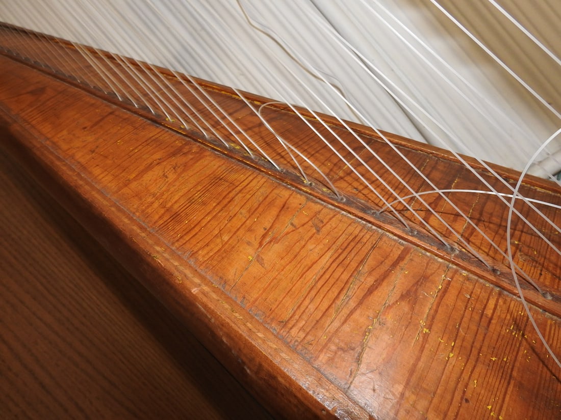 Antique Wooden Harp - 8