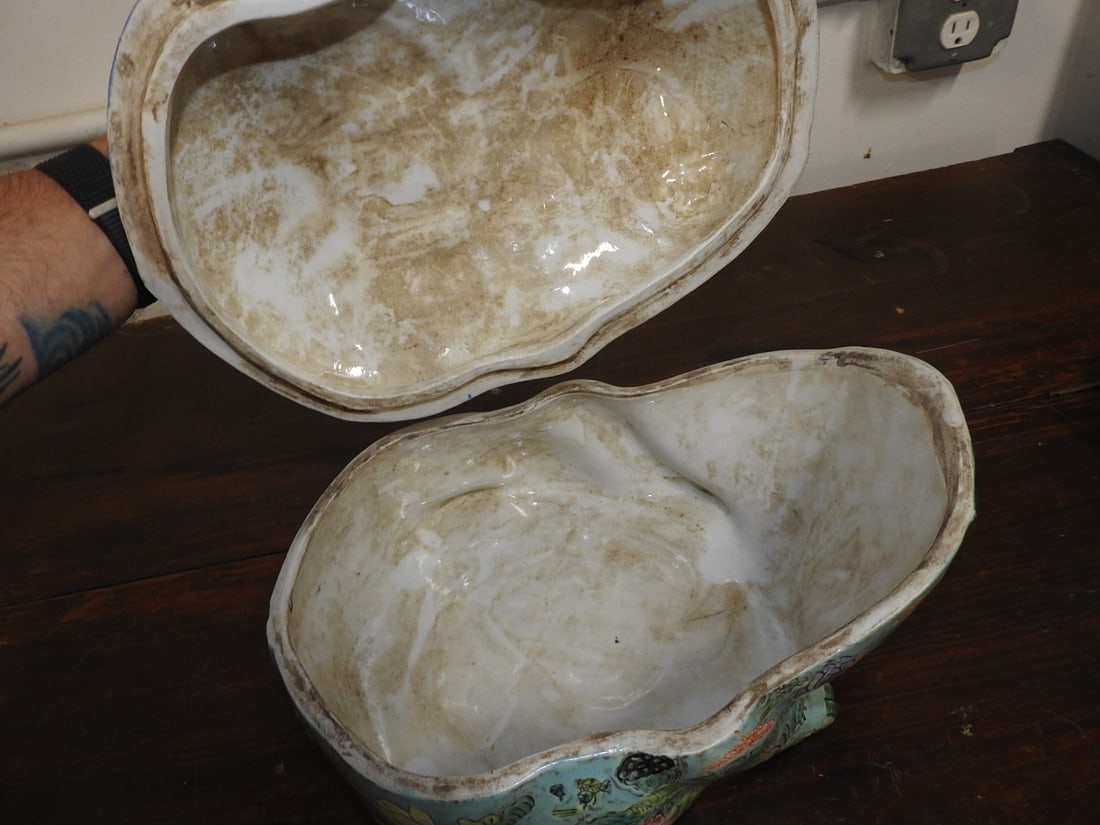 Decorative Ceramic Frog Lidded container - 6