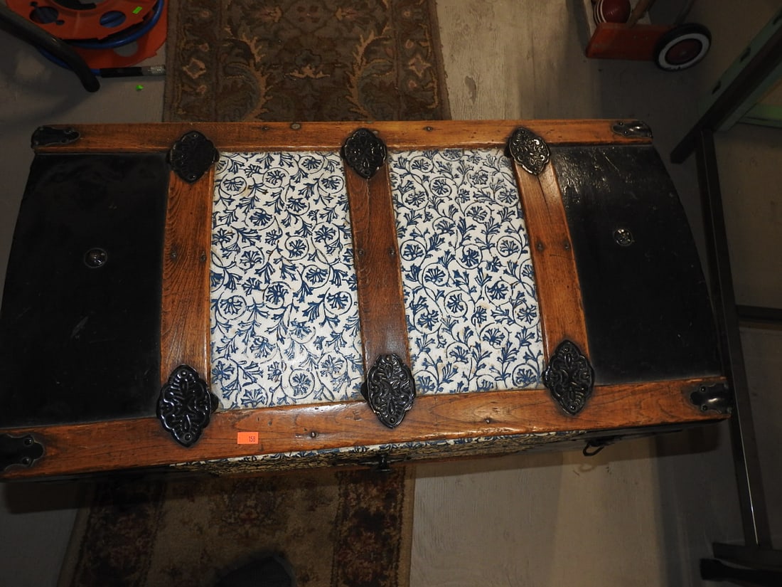 Decorative Antique Steamer Trunk - 3