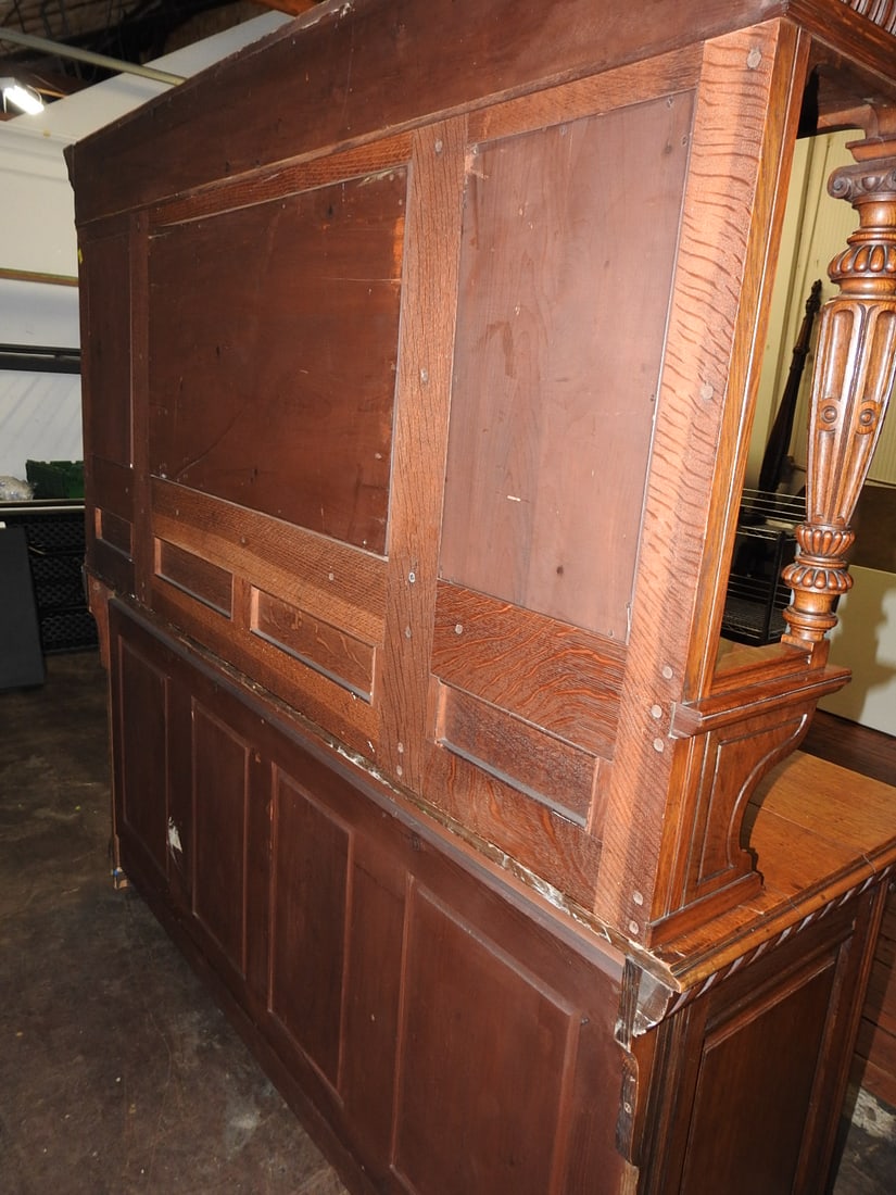 Antique Victorian Renaisance Revival With Mirrored Hutch - 5