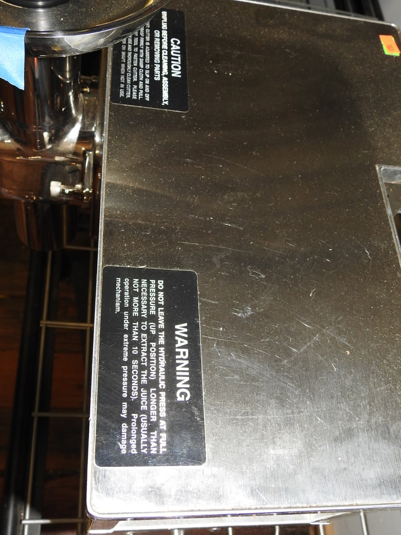 Norwalk Model 275 Stainless Hydraulic Press Juicer - 7