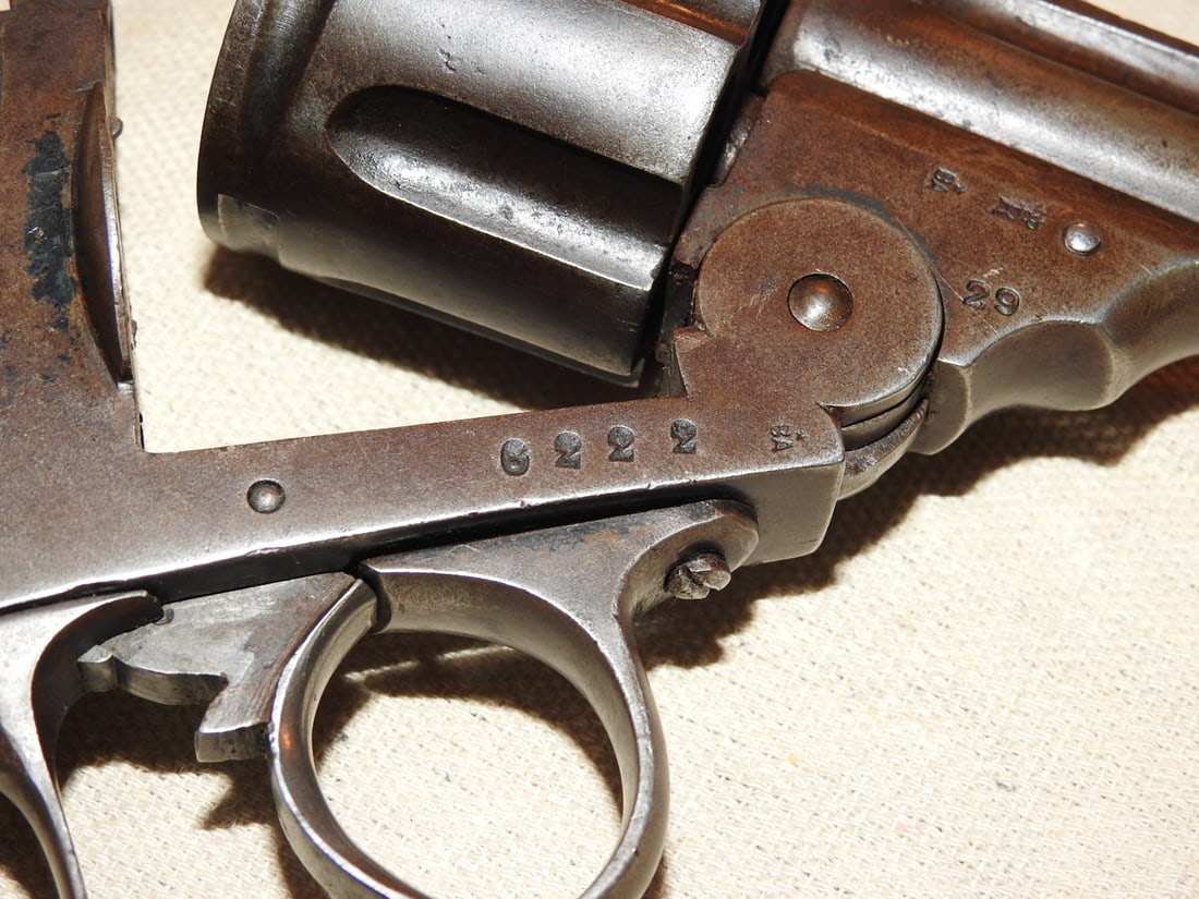 Antique Belgian Top-Break Single Action Revolver Caliber .44-40 - 3