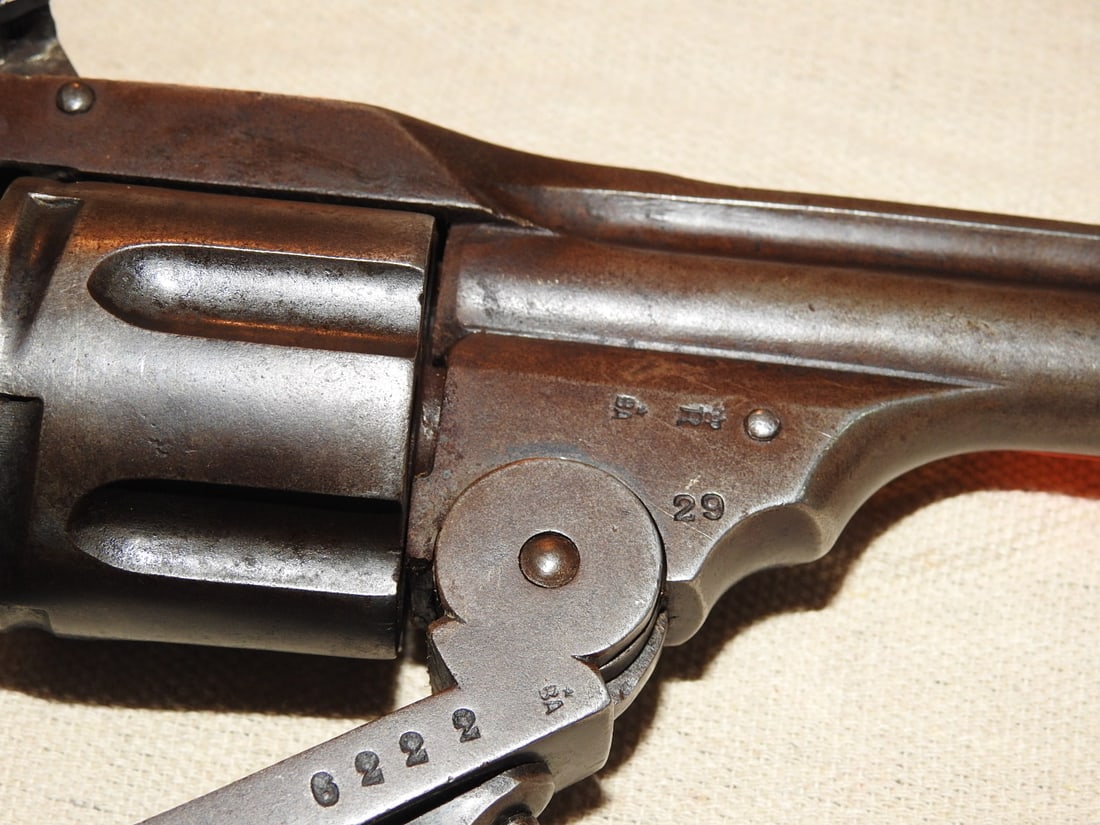Antique Belgian Top-Break Single Action Revolver Caliber .44-40 - 4