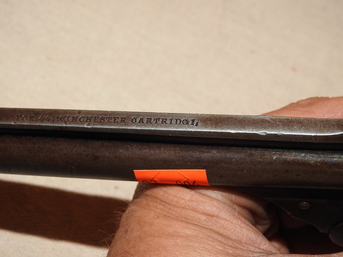 Antique Belgian Top-Break Single Action Revolver Caliber .44-40 - 5