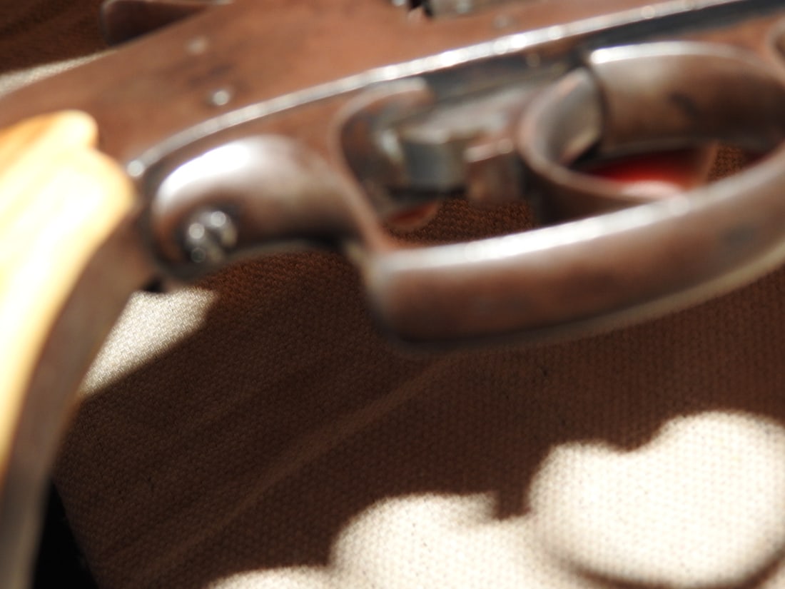 Antique Belgian Top-Break Single Action Revolver Caliber .44-40 - 8