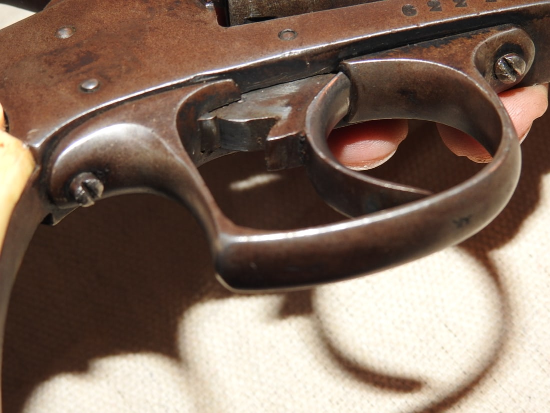 Antique Belgian Top-Break Single Action Revolver Caliber .44-40 - 9