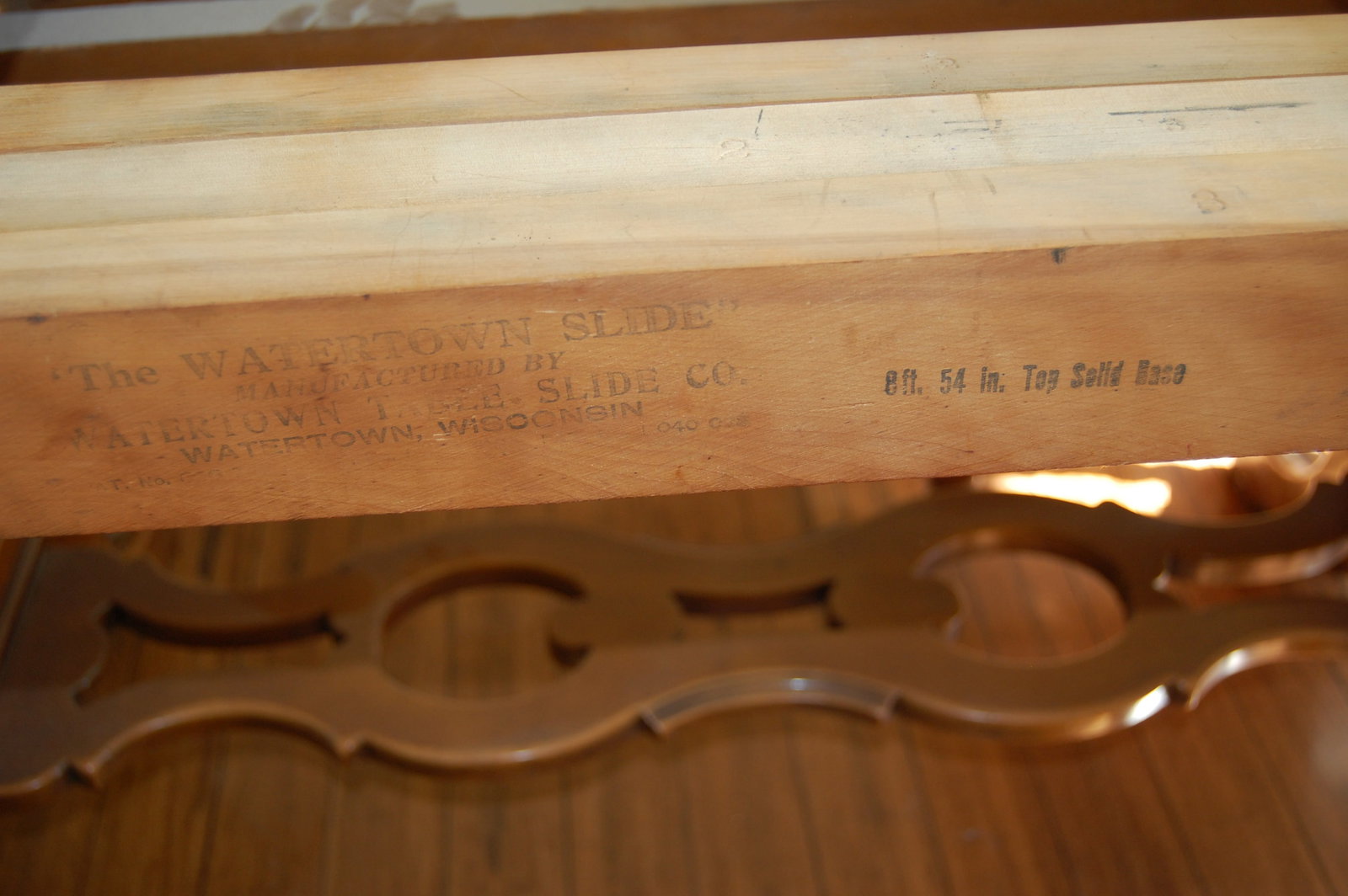 Vintage Watertown Table Slide Extension Mechanism - 13