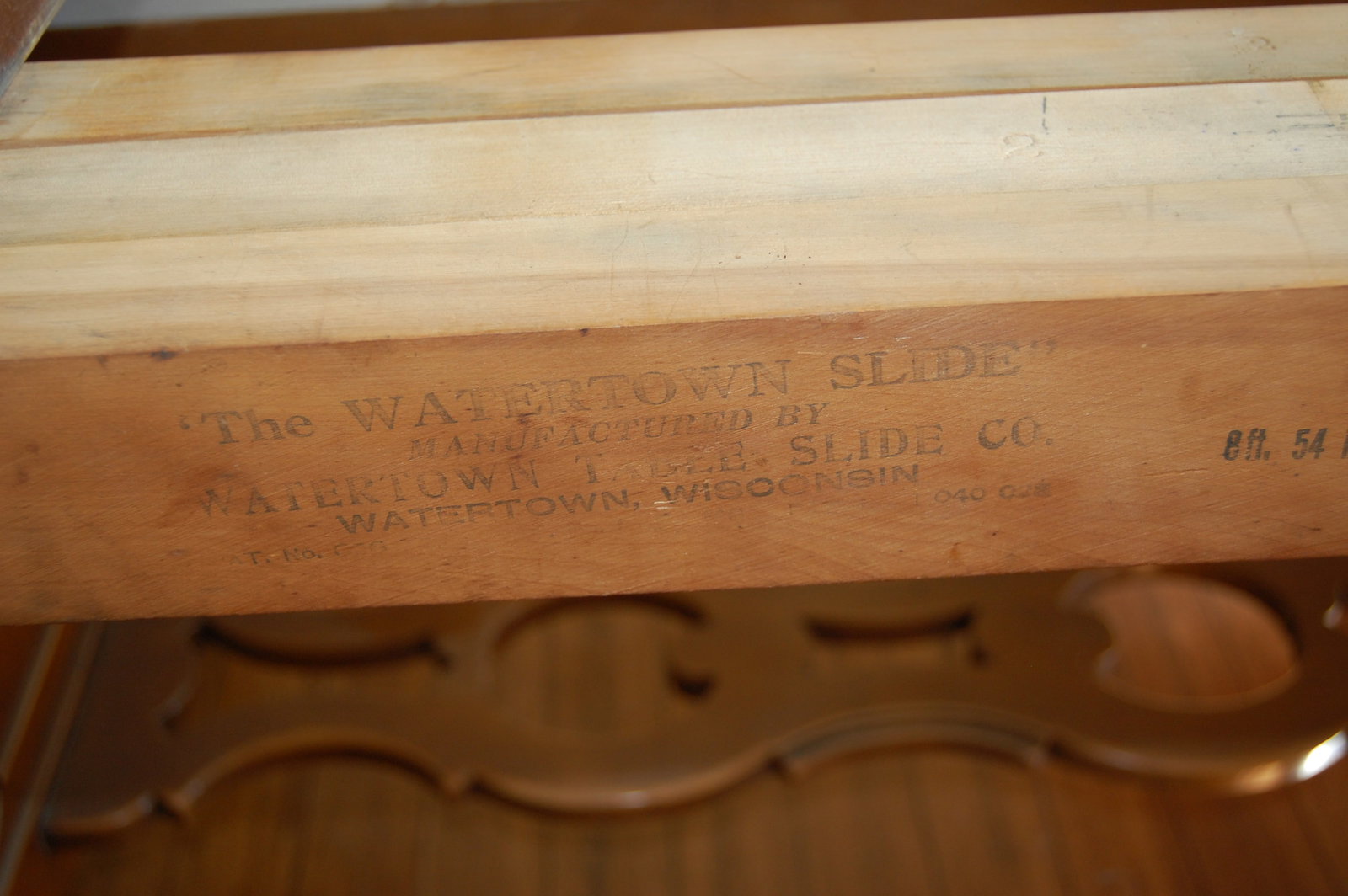 Vintage Watertown Table Slide Extension Mechanism - 14