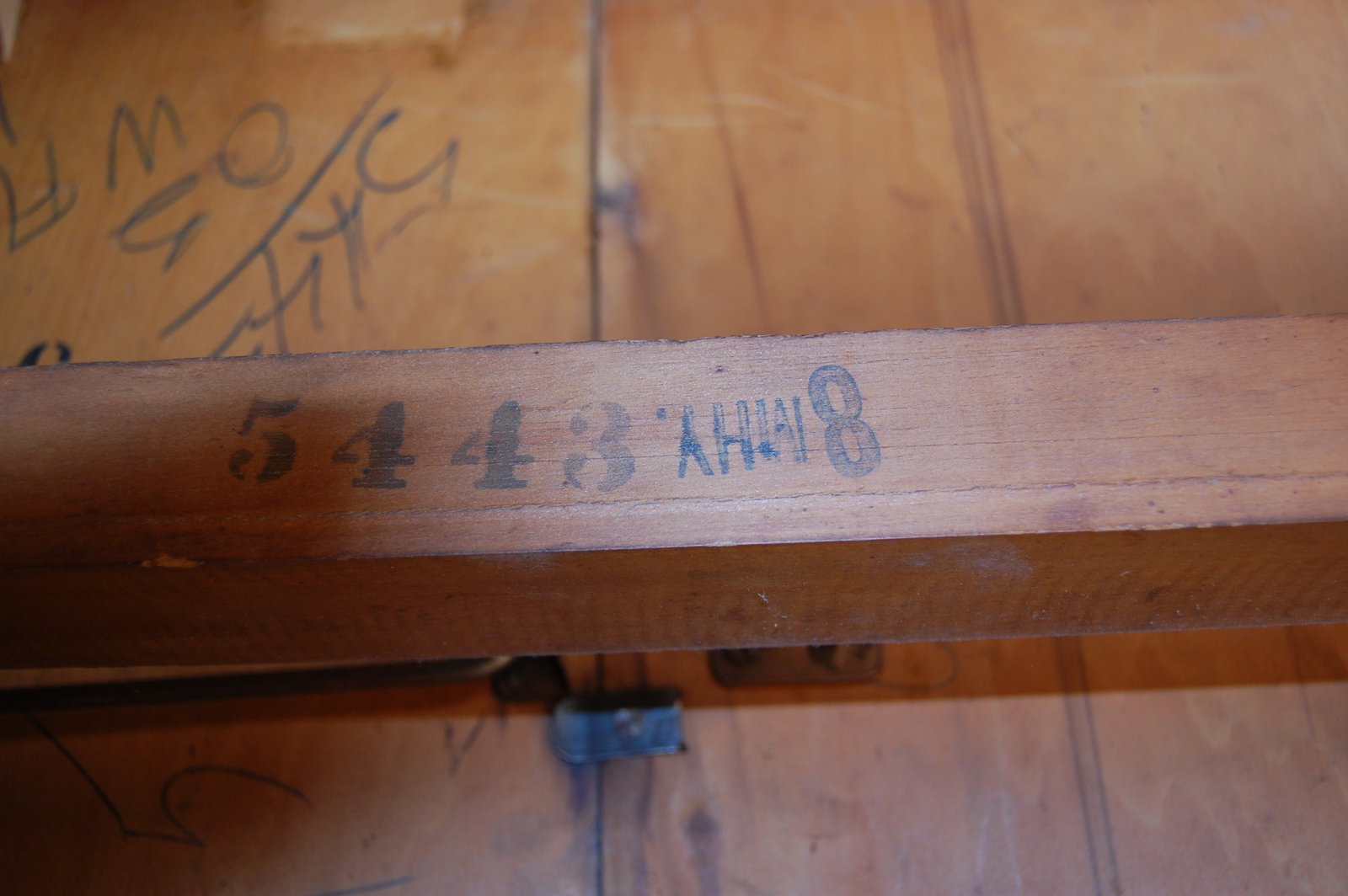 Vintage Watertown Table Slide Extension Mechanism - 5