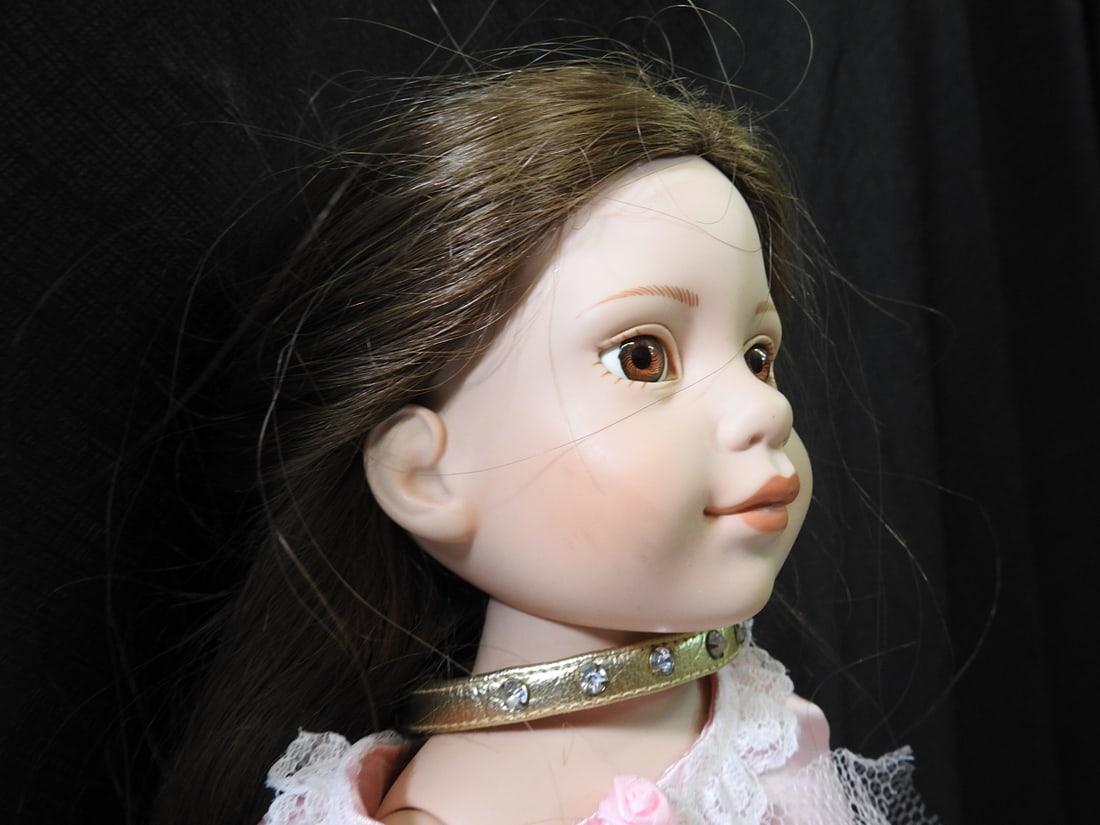 17 in. American Girl Doll in Pink Dress - 3