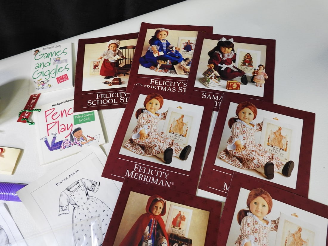 Lot of Doll Books, Paper Accessories, and Activity Pieces - 3