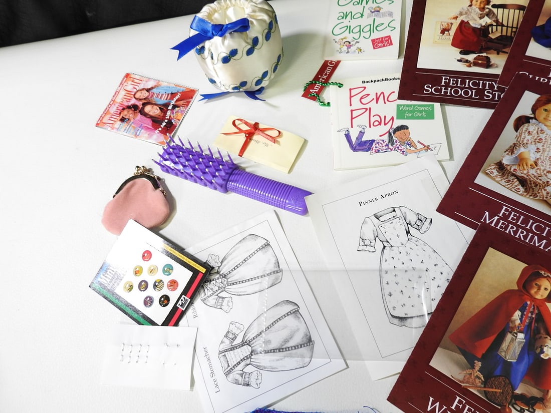 Lot of Doll Books, Paper Accessories, and Activity Pieces - 4