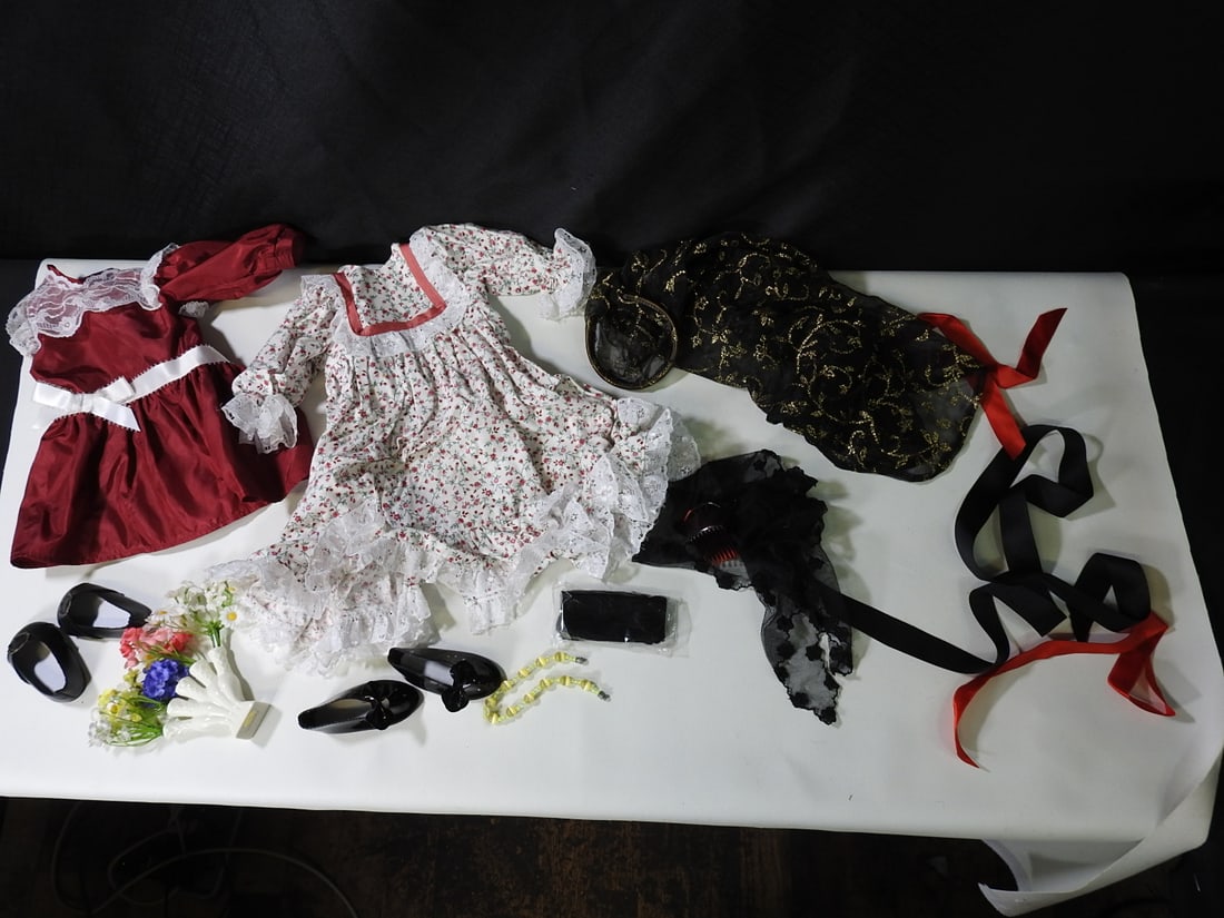 Lot of Doll Clothing and Accessories, 15 Pieces (1 of 5)