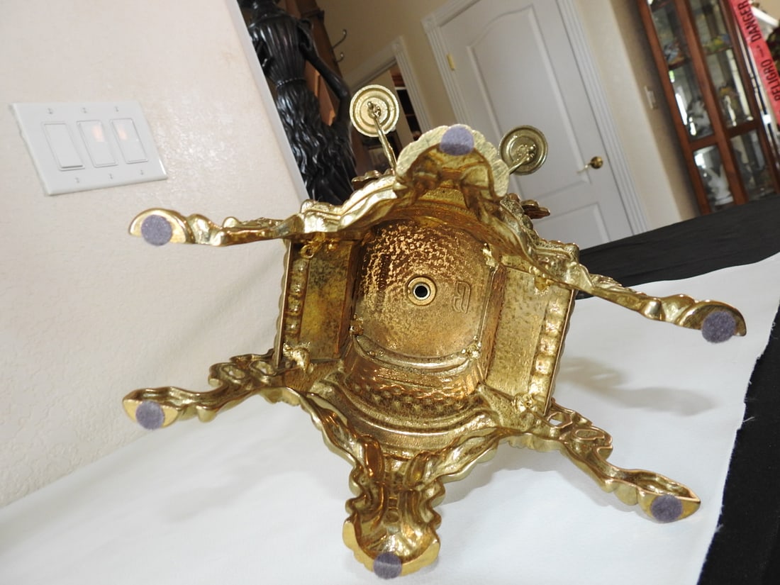 Vintage Baroque Style Solid Brass Tall Candelabra Set - 5