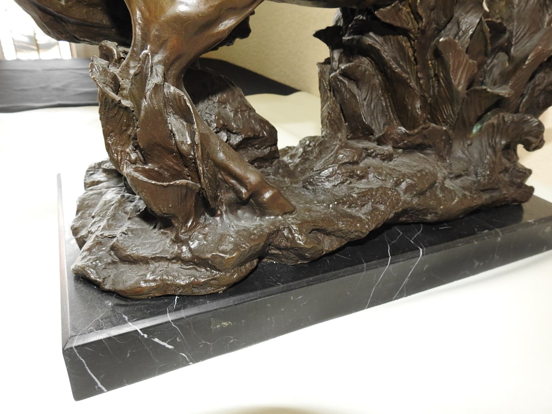 Bronze Napoleon Crossing the Alps Statue after Jacques-Louis David - 8
