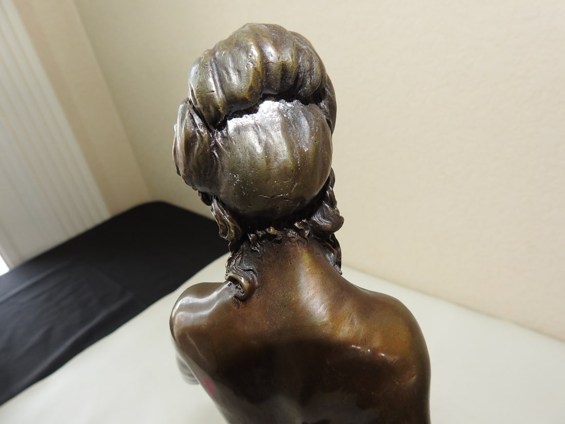 Bronze Amalthea Statue on Marble Base after Pierre Julien - 6
