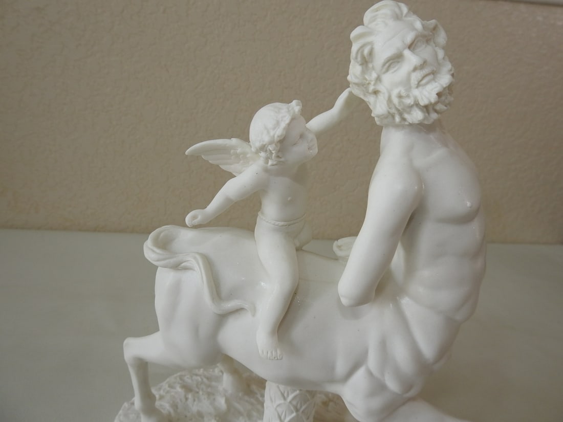 Classical Old Centaur Teased by Eros Statue - 2