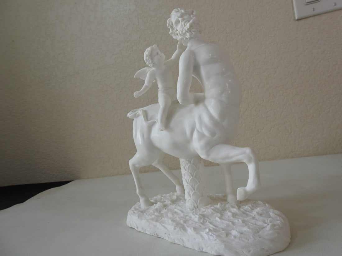 Classical Old Centaur Teased by Eros Statue - 3