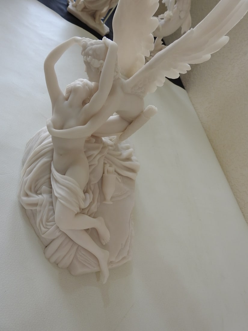 Classical Psyche Revived by Cupid Statue - 4