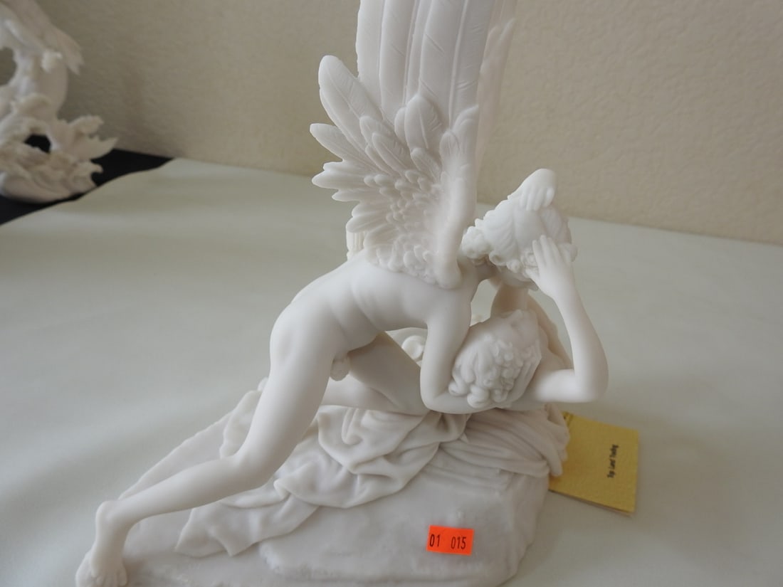 Classical Psyche Revived by Cupid Statue - 7