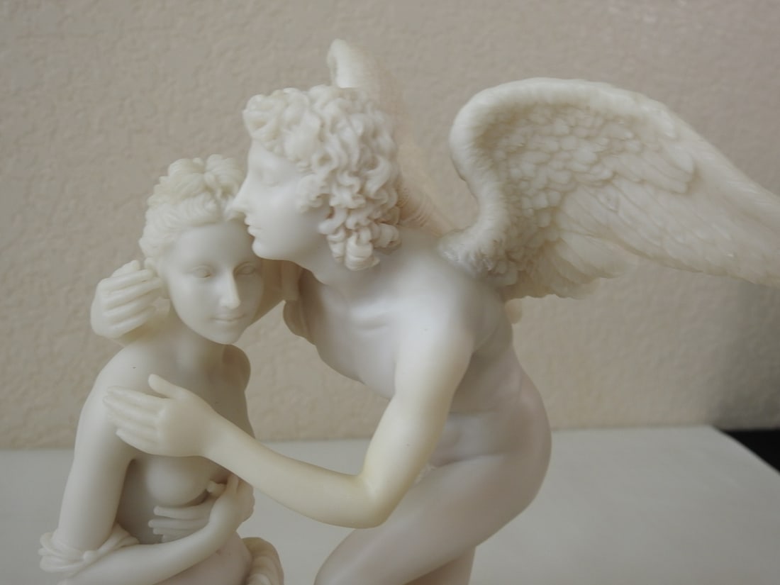 Classical Psyche and Cupid Statue - 2