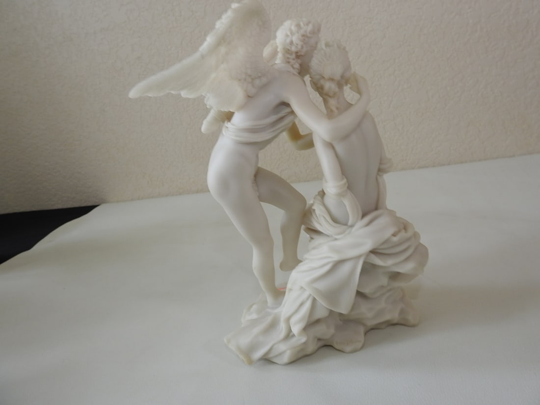 Classical Psyche and Cupid Statue - 5