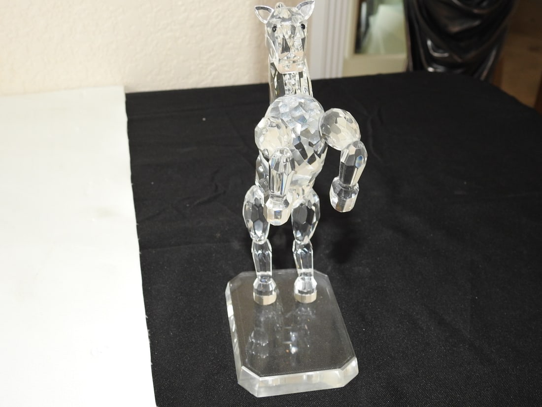 Swarovski Crystal White Stallion Figurine - 2
