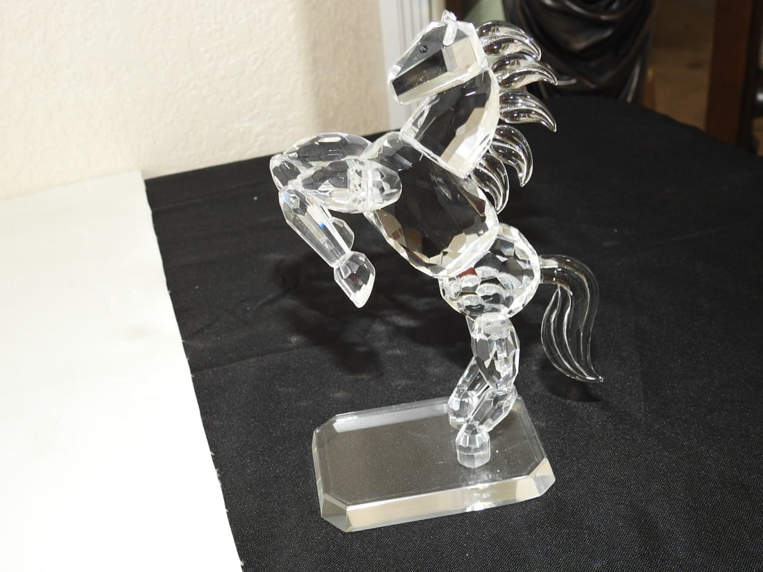 Swarovski Crystal White Stallion Figurine - 3